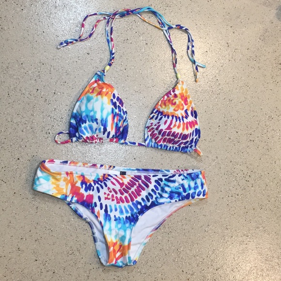 ralph lauren tie dye bikini